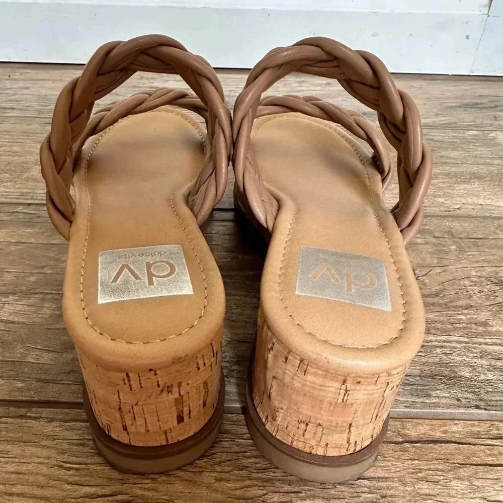 Dolce Vita braided tan platform size 6.5